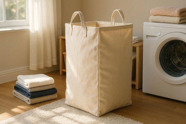 10 Large Canvas Laundry Hamper with Handles