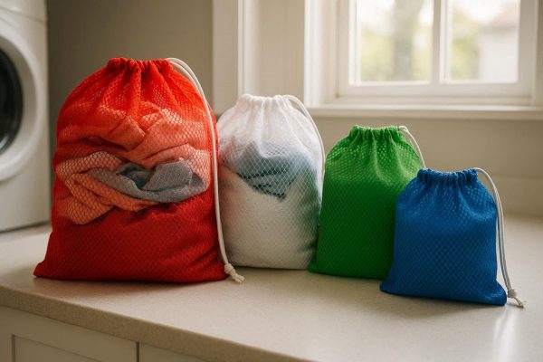 13 Drawstring Mesh Laundry Bags 3 Pack