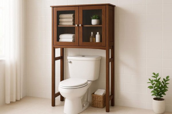 2 Over The Toilet Storage Cabinet Unit
