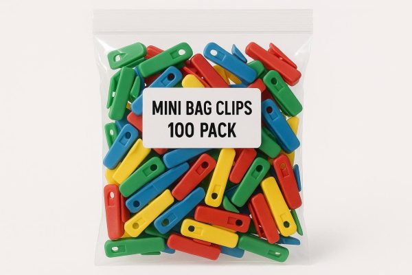 Mini Bag Clips for Snacks 100 Pack