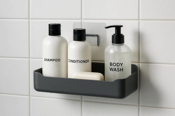 Adhesive Shower Caddy No Drilling Required