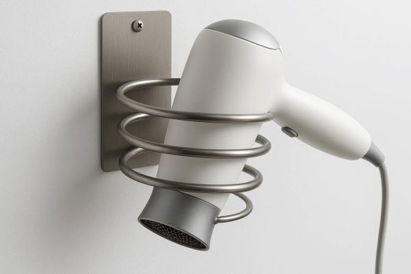 Metal Wall Mounted Hair Dryer Holder